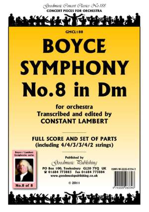 William Boyce: Symphony No.8 in D minor
