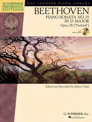 Ludwig Van Beethoven: Piano Sonata No.15 In D Op.28 "Pastoral" (Schirmer Performance Edition)