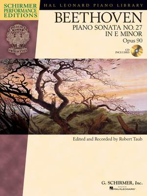 Ludwig Van Beethoven: Piano Sonata No.27 In E Minor Op.90 (Schirmer Performance Edition)