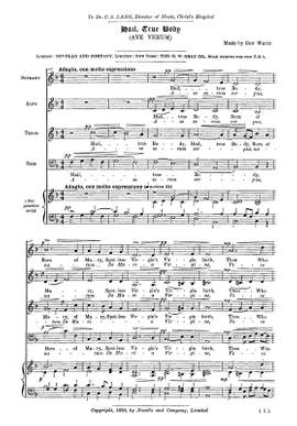 Hail, True Body (Ave Verum)