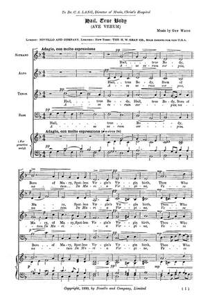 Hail, True Body (Ave Verum)