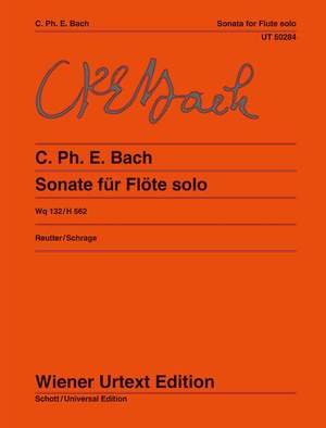 Bach, C P E: Sonata A minor for flute solo Wq 132/H 562