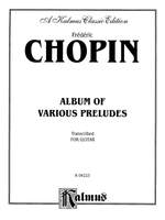 Frédéric Chopin: Album of Various Preludes Transcribed for Guitar Product Image