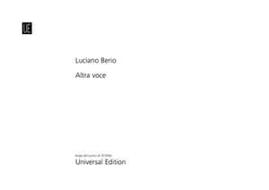 Berio Luciano: Altra voce