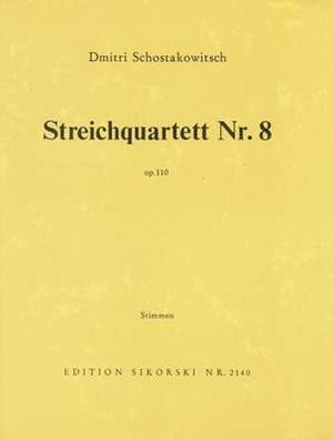 Shostakovich: String Quartet no. 8 op. 110