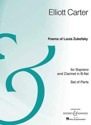 Carter, E: Poems of Louis Zukofsky