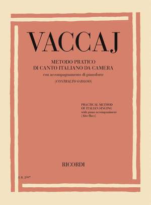 Vaccaj: Metodo Pratico Di Canto Italiano Da Camera