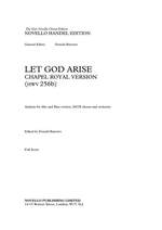 Georg Friedrich Händel: Let God Arise HWV256b (Chapel Royal Version) Product Image