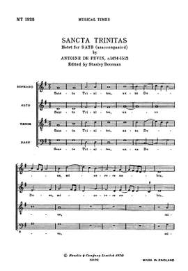 Antoine de  Fevin: Sancta Trinitas