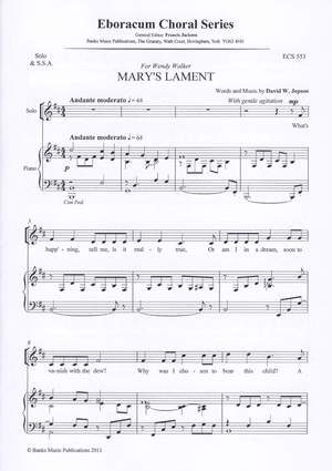 Jepson, David W.: Mary's Lament