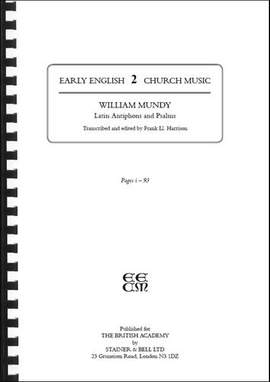Mundy, John: Latin Antiphons and Psalms