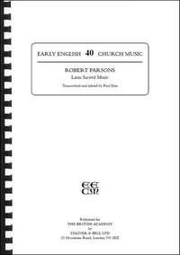 Parsons, Robert: Latin Sacred Music