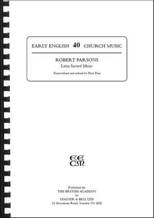 Parsons, Robert: Latin Sacred Music