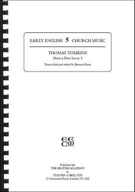 Tomkins, Thomas: Musica Deo Sacra I