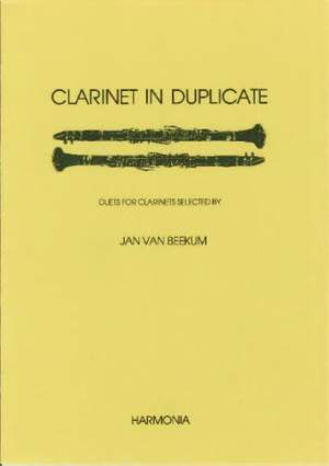 van Beekum, Jan: Clarinet in duplicate