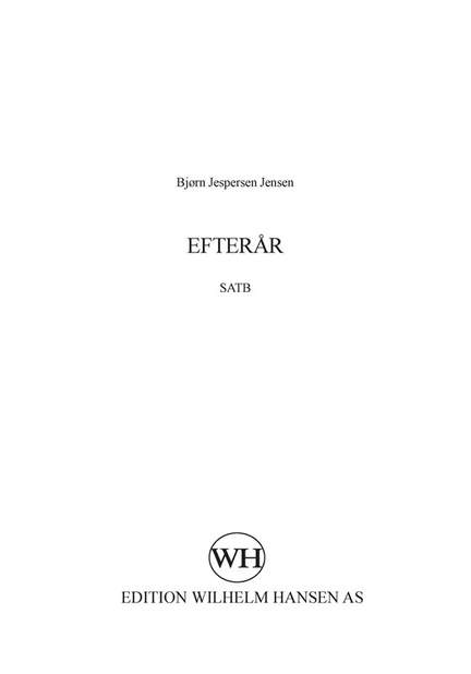 Bjørn Jespersen: Efterår