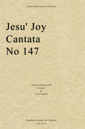 Bach, Johann Sebastian: Jesu' Joy, Cantata No. 147