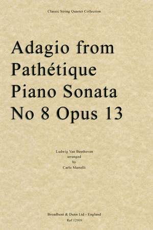Beethoven, Ludwig Van: Adagio from Pathétique Piano Sonata No 8, Opus 13