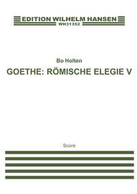 Bo Holten_Johann Wolfgang von Goethe: Römische Elegie V