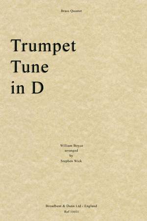 Boyce, William: Trumpet Tune in D