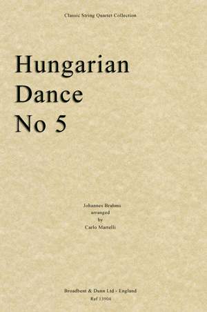 Brahms, Johannes: Hungarian Dance No. 5