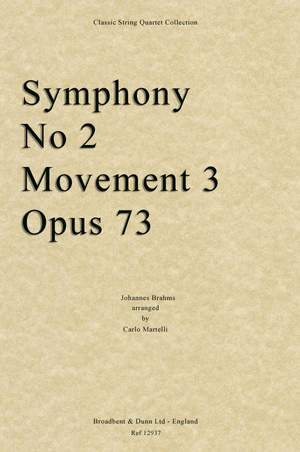 Brahms, Johannes: Symphony 2 Movement 3, Opus 73
