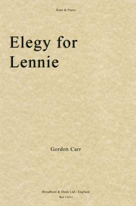 Carr, Gordon: Elegy for Lennie