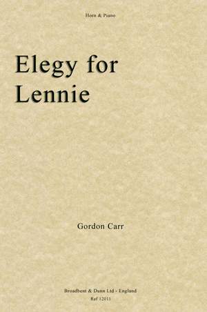 Carr, Gordon: Elegy for Lennie
