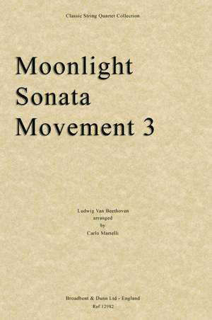 Beethoven, Ludwig Van: Moonlight Sonata, Movement 3