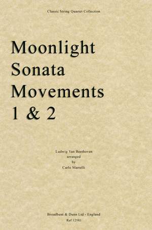 Beethoven, Ludwig Van: Moonlight Sonata, Movements 1 and 2