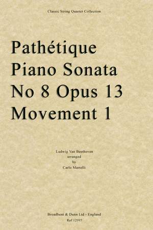 Beethoven, Ludwig Van: Pathétique Piano Sonata No. 8, Opus 13, Movement 1