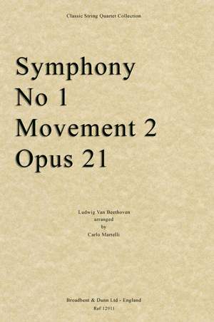 Beethoven, Ludwig Van: Symphony No. 1 Movement 2, Opus 21