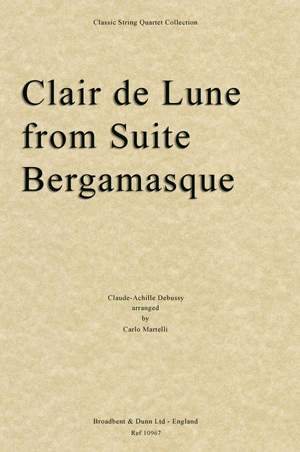 Debussy, Claude-Achille: Clair de Lune from Suite Bergamasque