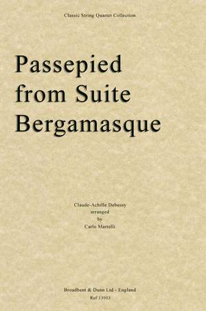 Debussy, Claude-Achille: Passepied from Suite Bergamasque