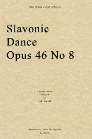 Dvořák, Antonín: Slavonic Dance, Opus 46 No. 8