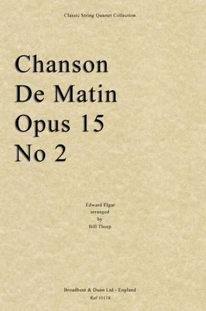 Elgar, Edward: Chanson De Matin, Opus 15 No. 2