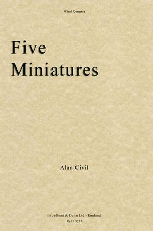 Civil, Alan: Five Miniatures
