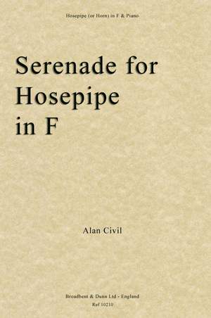 Civil, Alan: Serenade for Hosepipe In F
