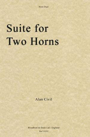 Civil, Alan: Suite for Two Horns