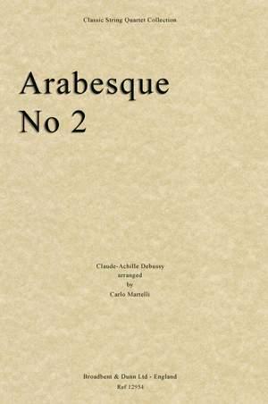 Debussy, Claude-Achille: Arabesque No. 2 Product Image