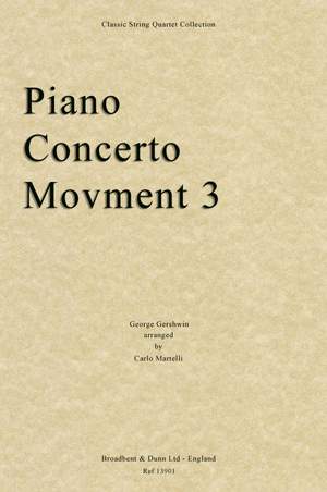 Gershwin, George: Piano Concerto Movement 3
