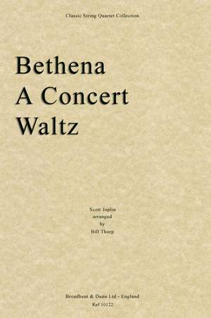 Joplin, Scott: Bethena, A Concert Waltz