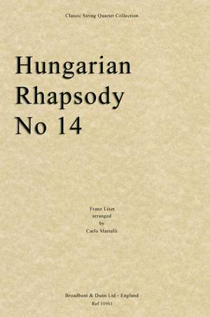 Liszt, Franz: Hungarian Rhapsody No. 14