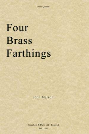 Marson, John: Four Brass Farthings