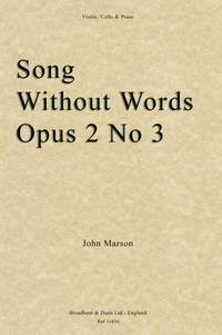 Marson, John: Song without Words, Opus 2 No. 3