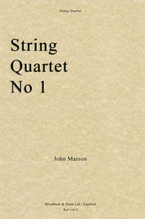 Marson, John: String Quartet No. 1