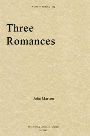 Marson, John: Three Romances