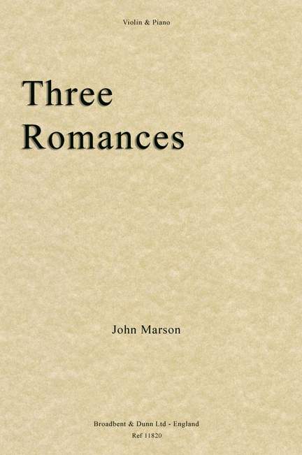 Marson, John: Three Romances