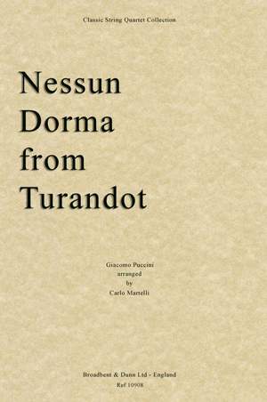 Puccini, Giacomo: Nessun Dorma from Turandot
