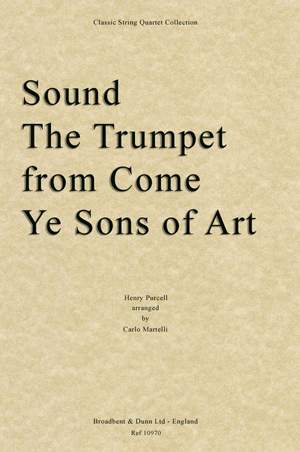 Purcell, Henry: Sound The Trumpet from Come Ye Sons of Art